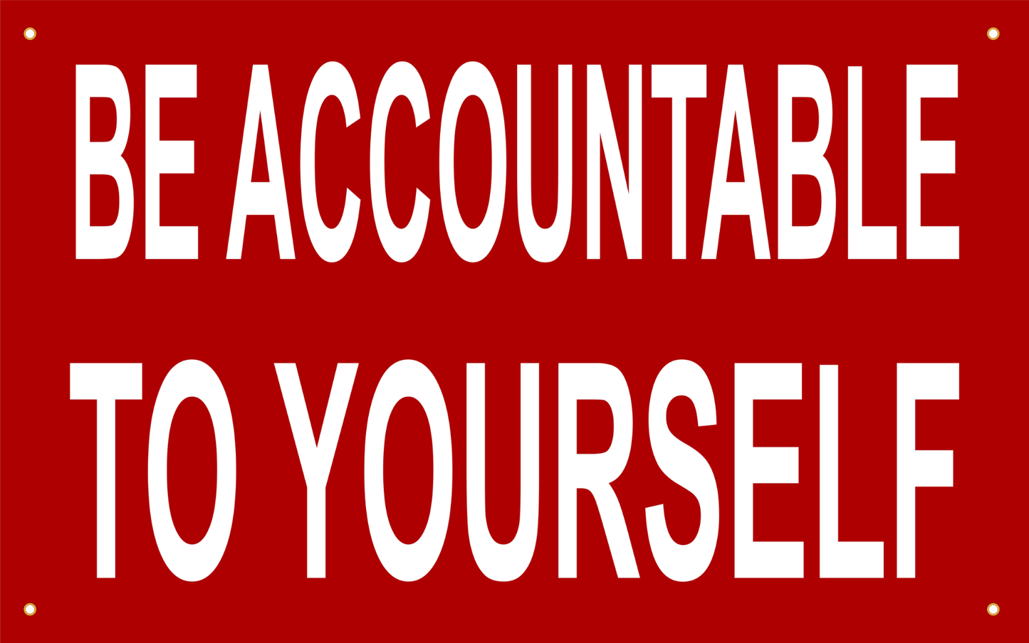 Flag - Be Accountable To Yourself