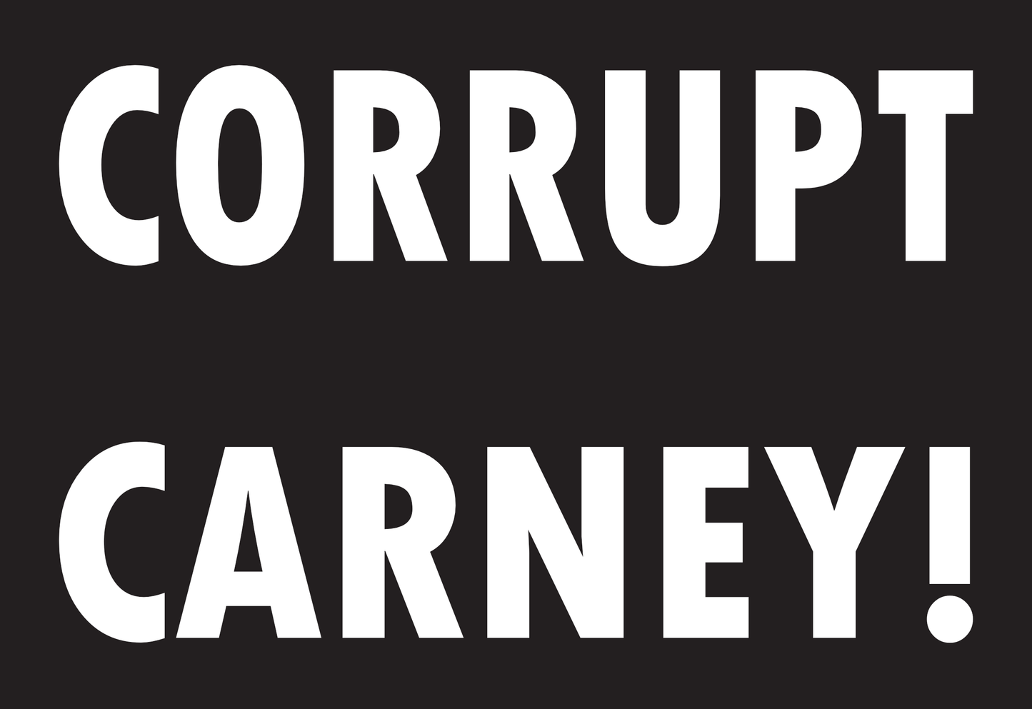 Flag - Corrupt Carney!