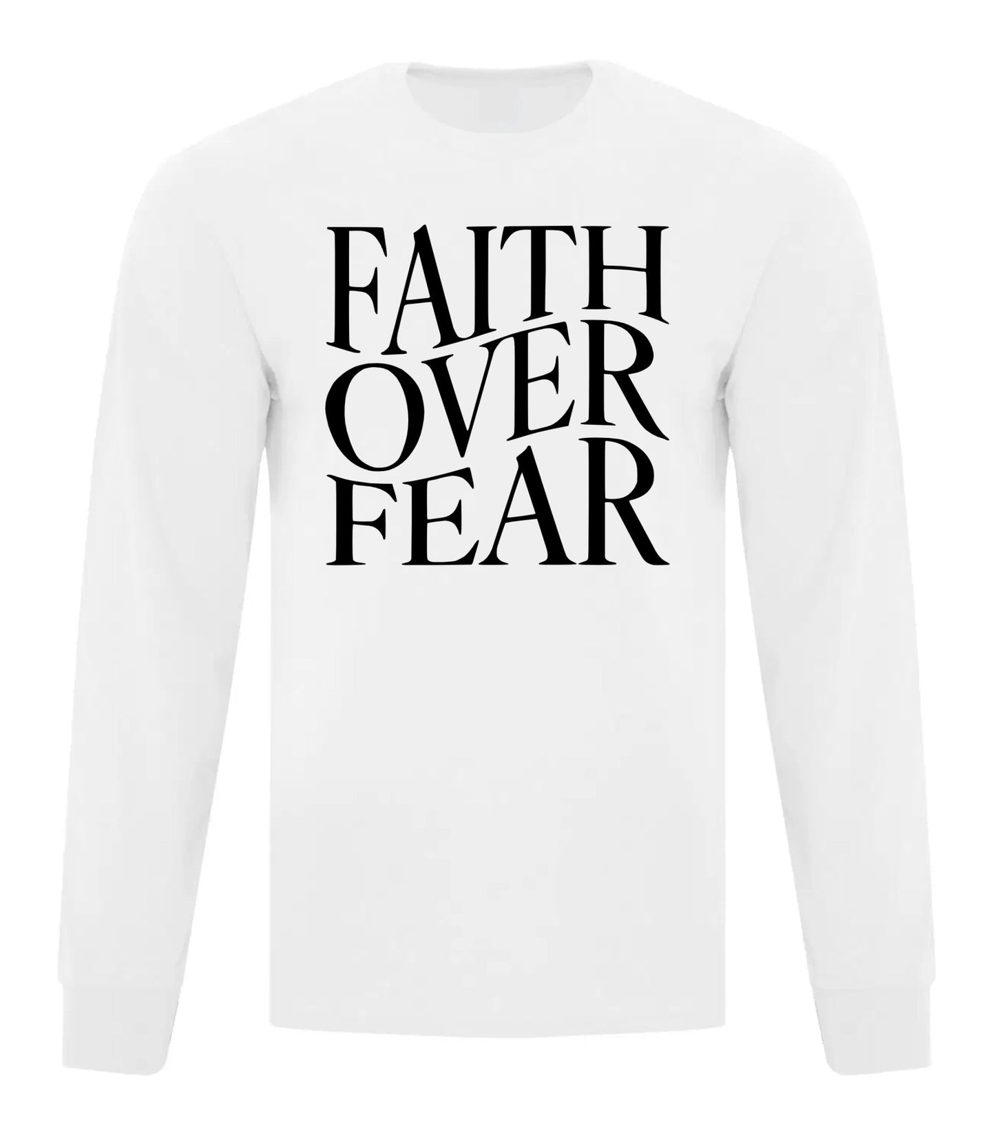 Faith Over Fear - Wavy Text
