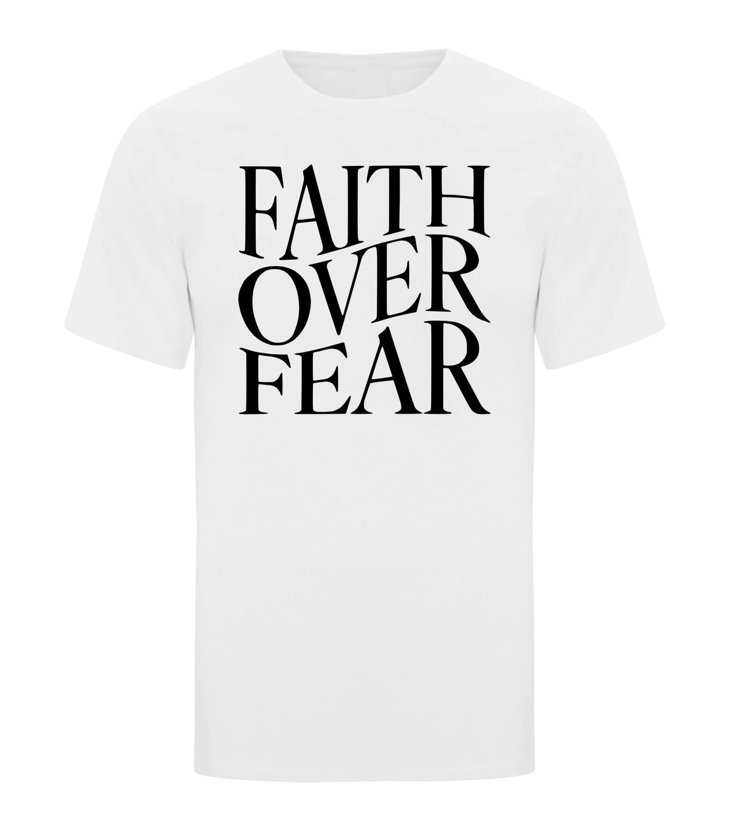 Faith Over Fear - Wavy Text