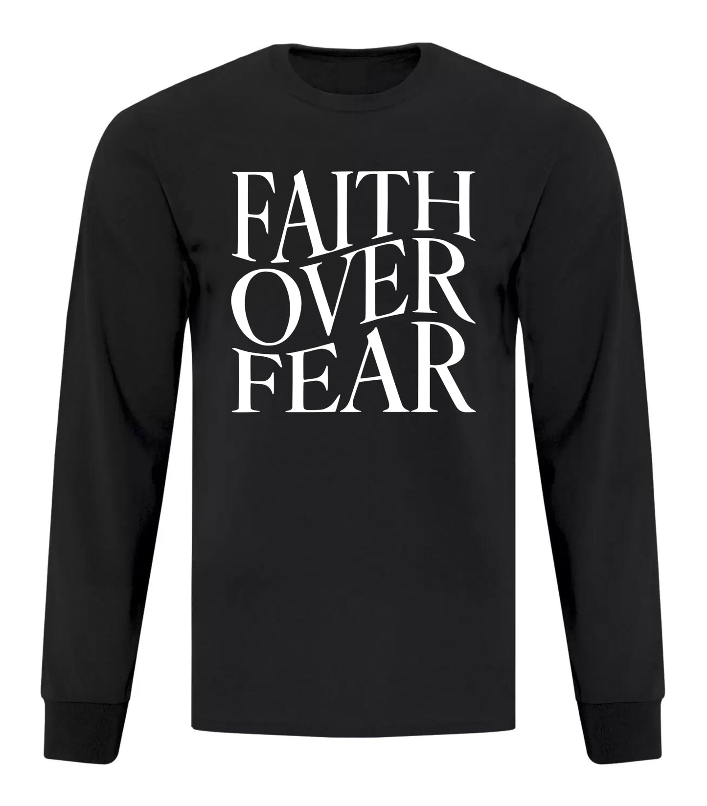 Faith Over Fear - Wavy Text