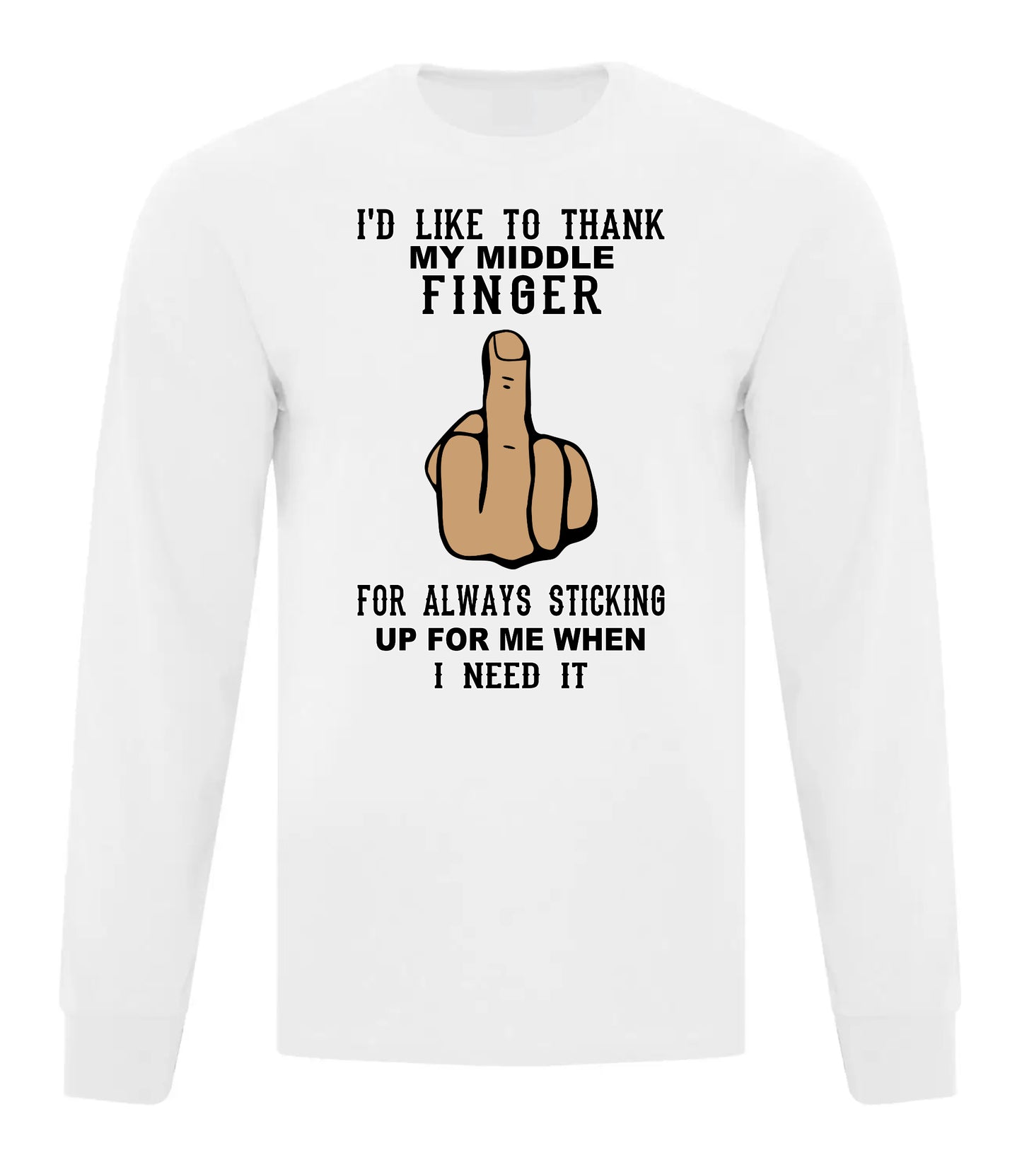 I'D Like To Thank My Middle Finger