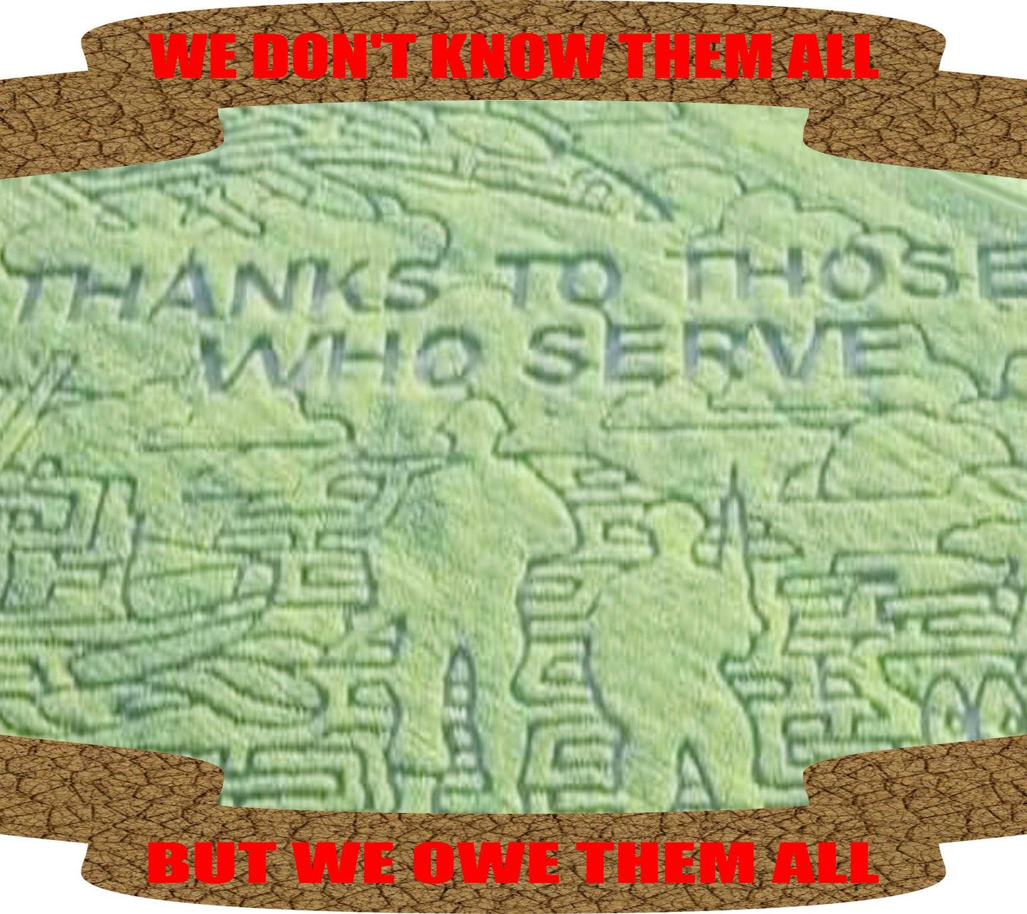Thanks To Those Who Serve Military Memorial Flag (3'x5')