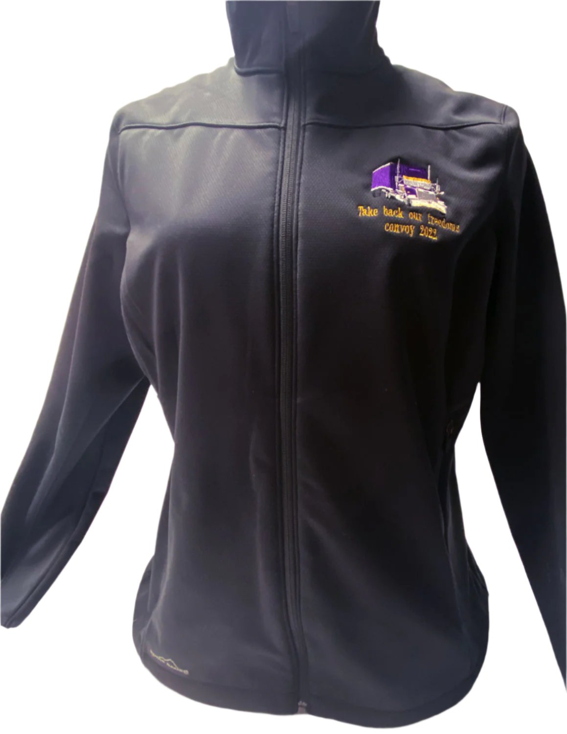 Trucker Full Zip Jacket High Neck w Trucker Logo
