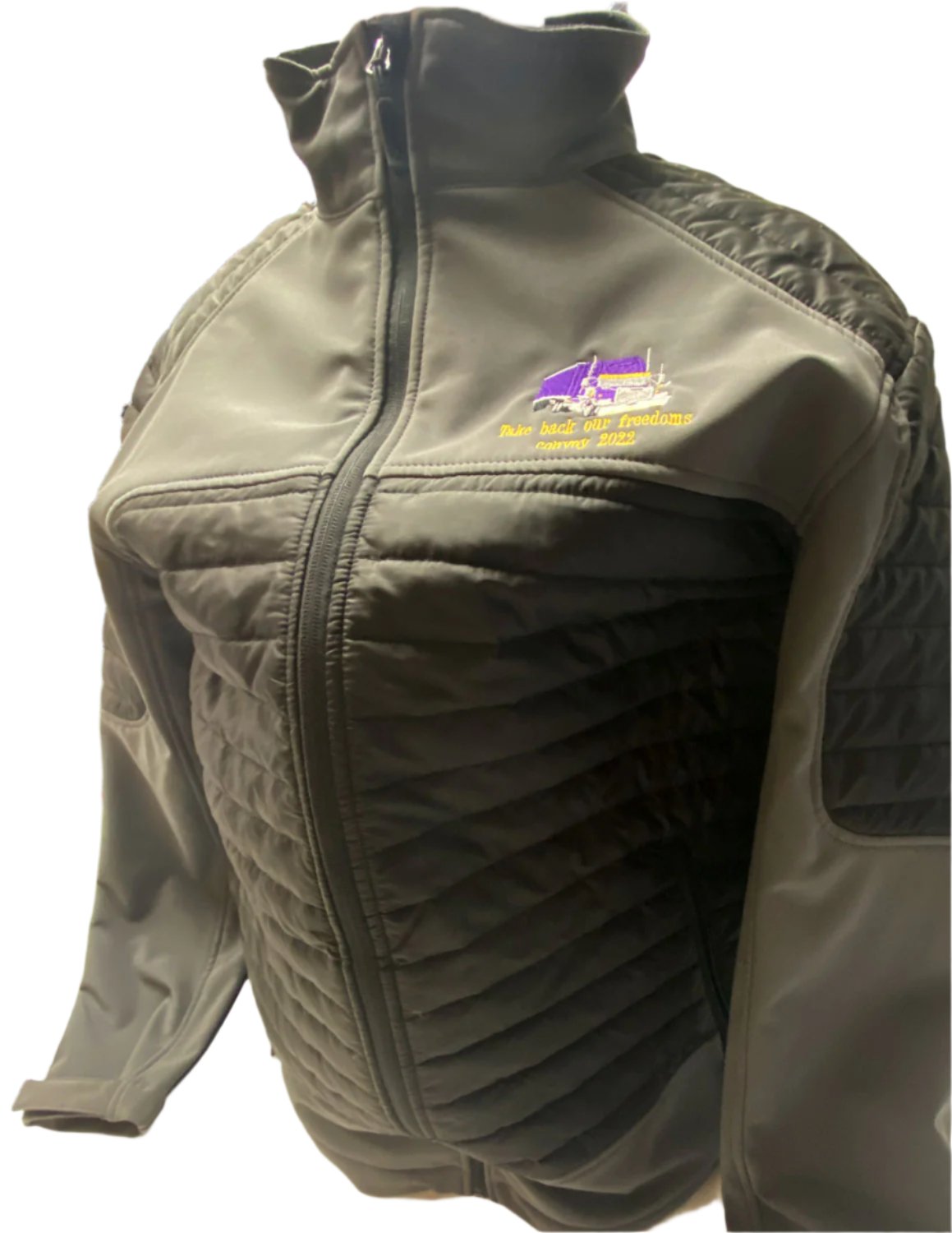 Trucker Jacket Ribbed Design w Trucker Logo