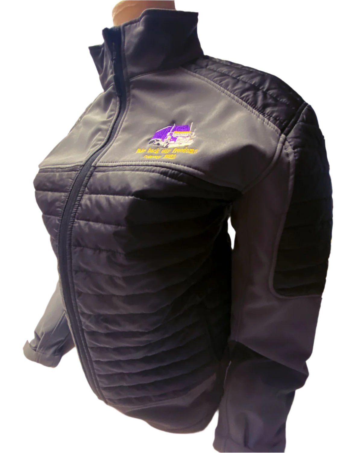 Trucker Jacket Ribbed Design w Trucker Logo