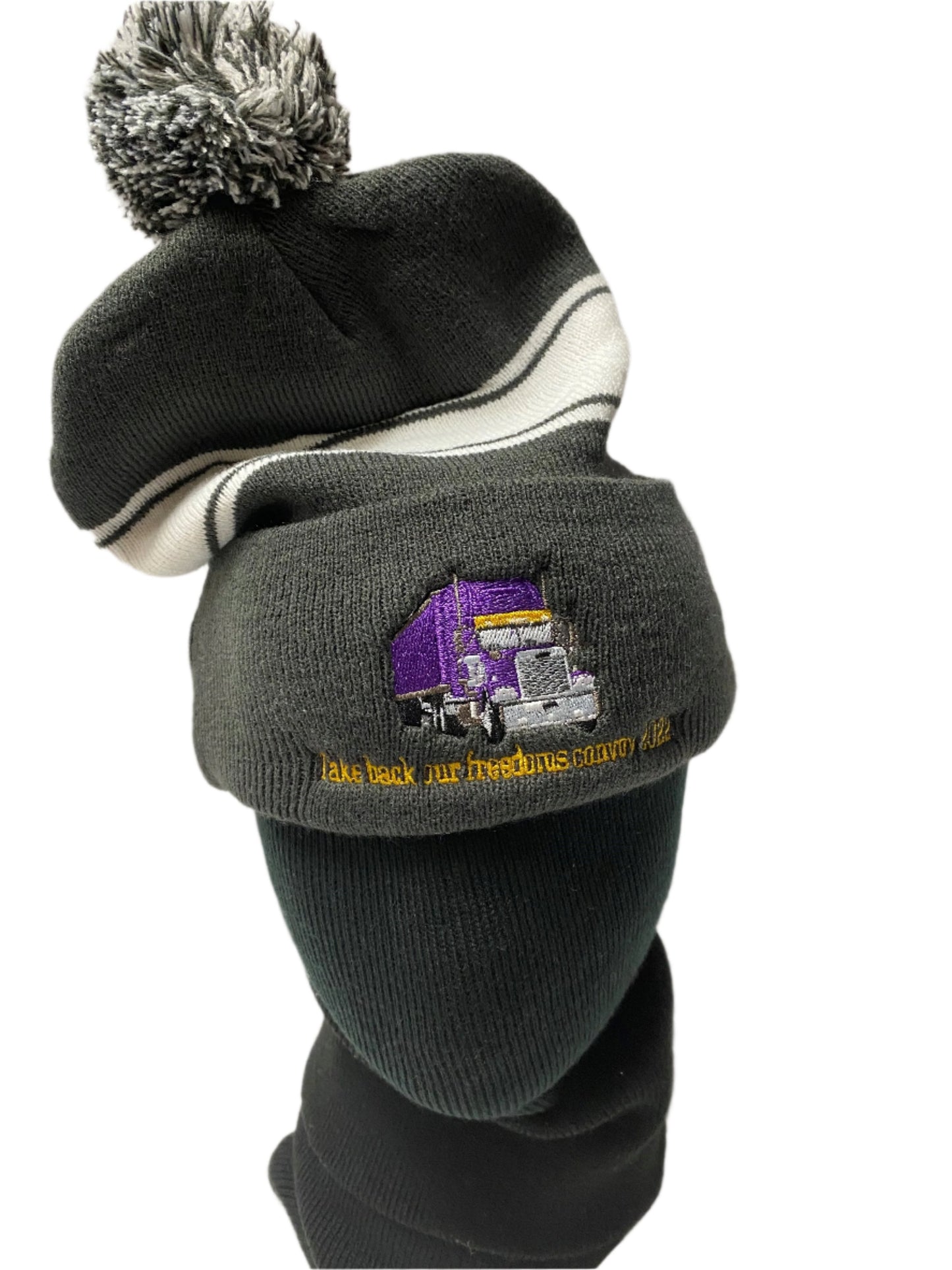 Trucker Logo Toques with Pom Pom - Convoy 2022