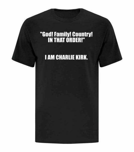 Charlie Kirk - God! Family! Country!