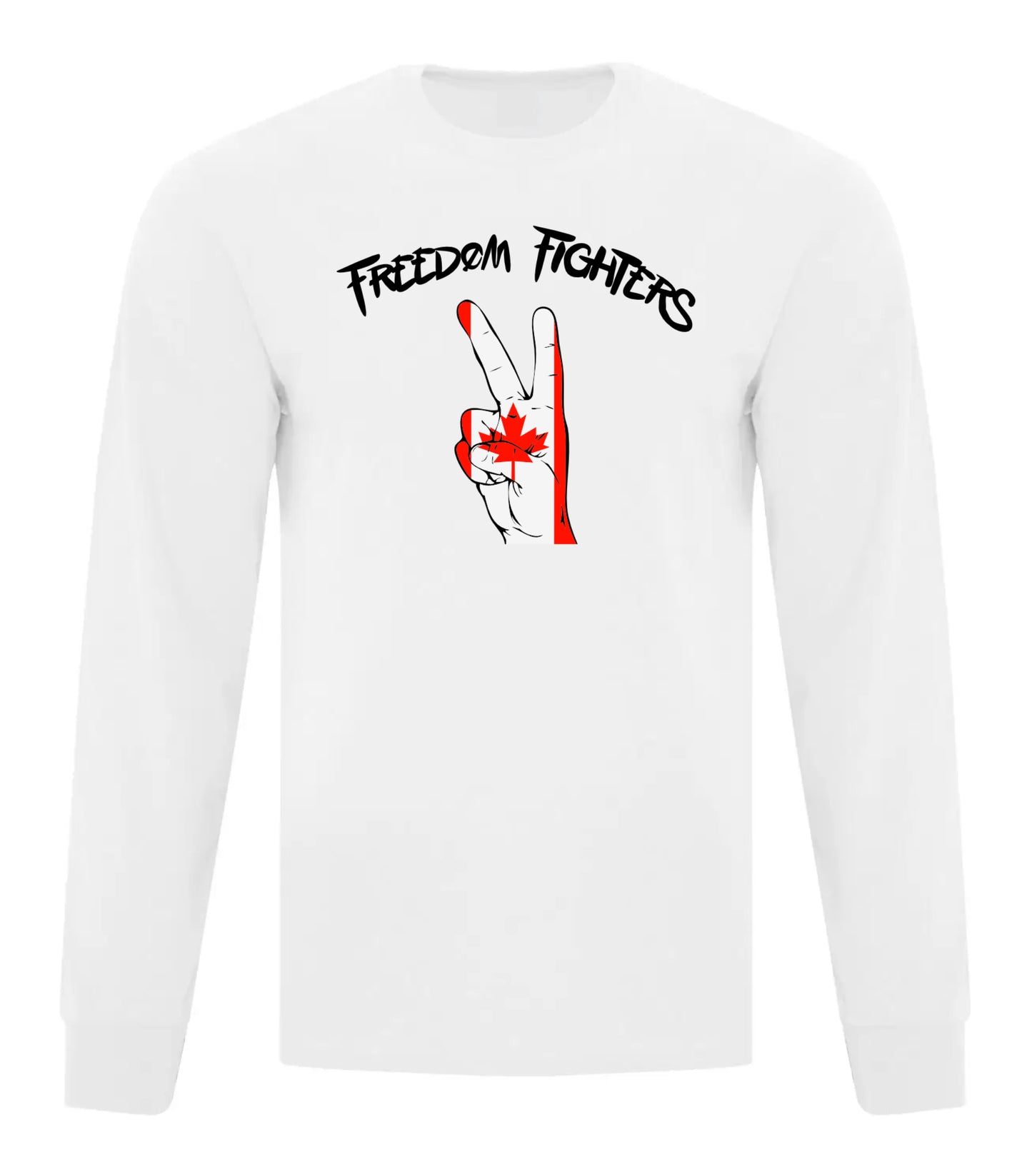 Freedom Fighters Peace Black Text