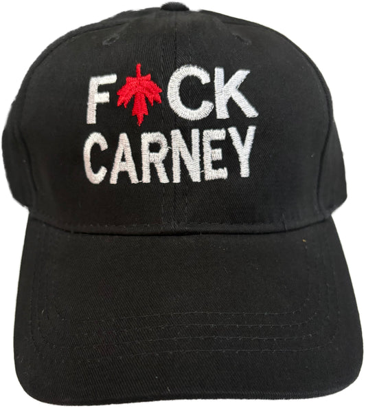 Fuck Carney Black Cap Velcro