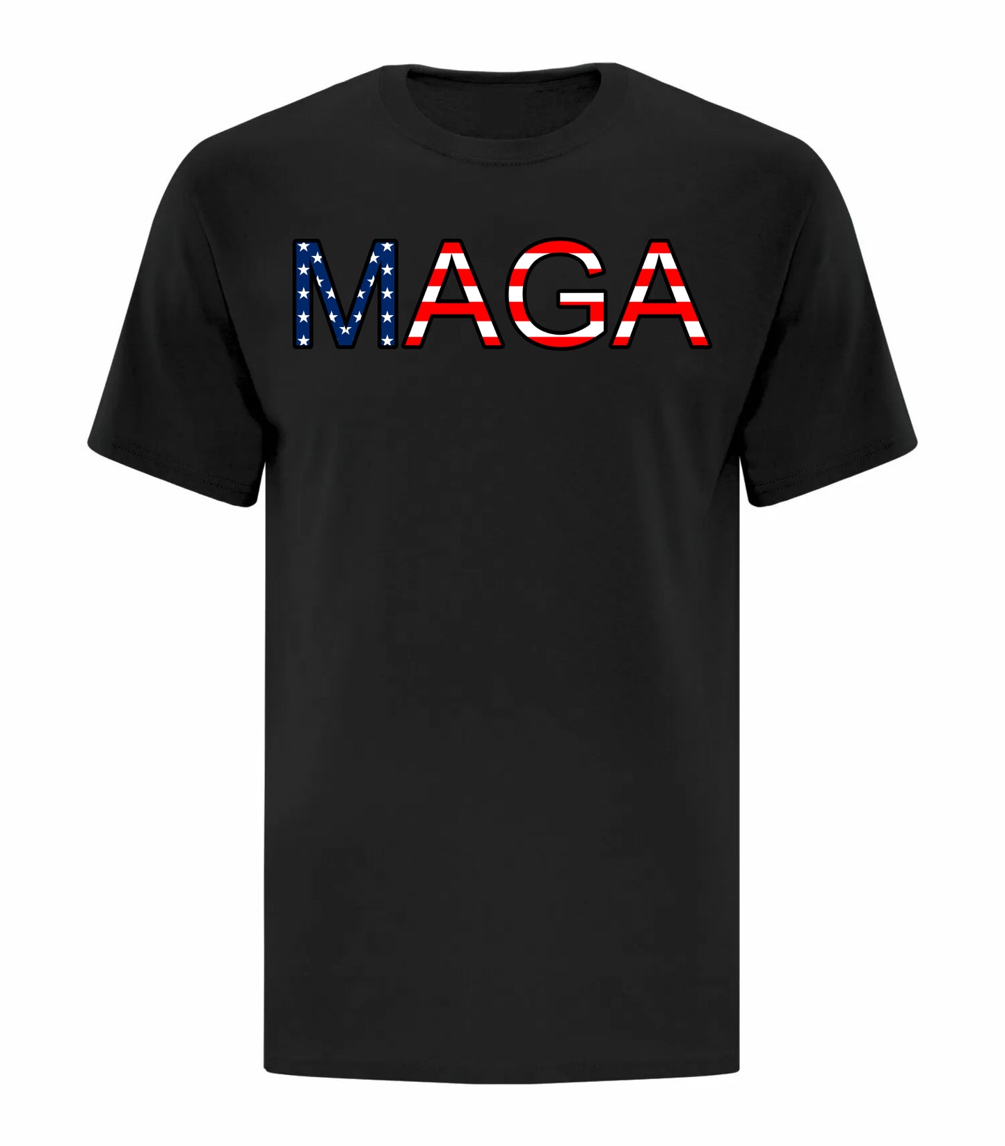 MAGA Words - US Flag