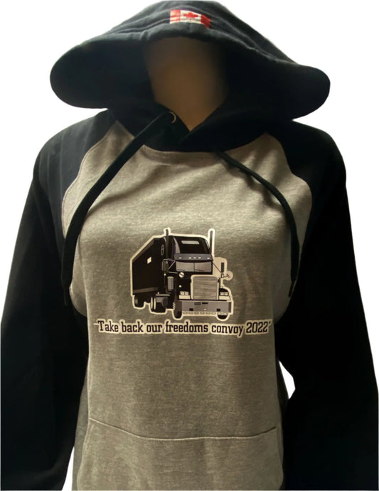 Trucker 2-Tone Grey-Black Hoodie