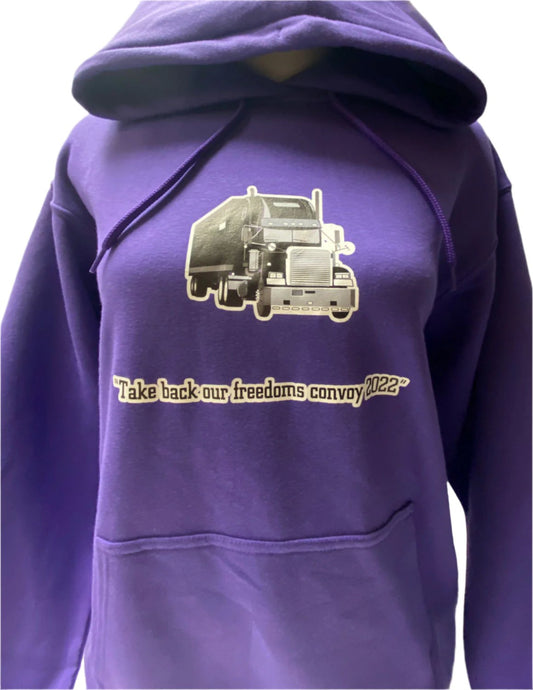 Trucker Purple Hoodie