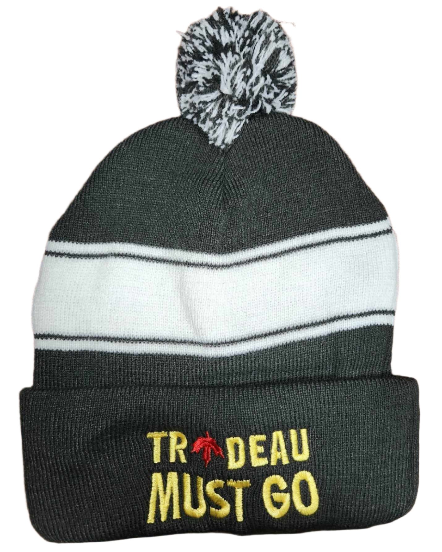 Trudeau Must Go Winter Toques with Pom Pom