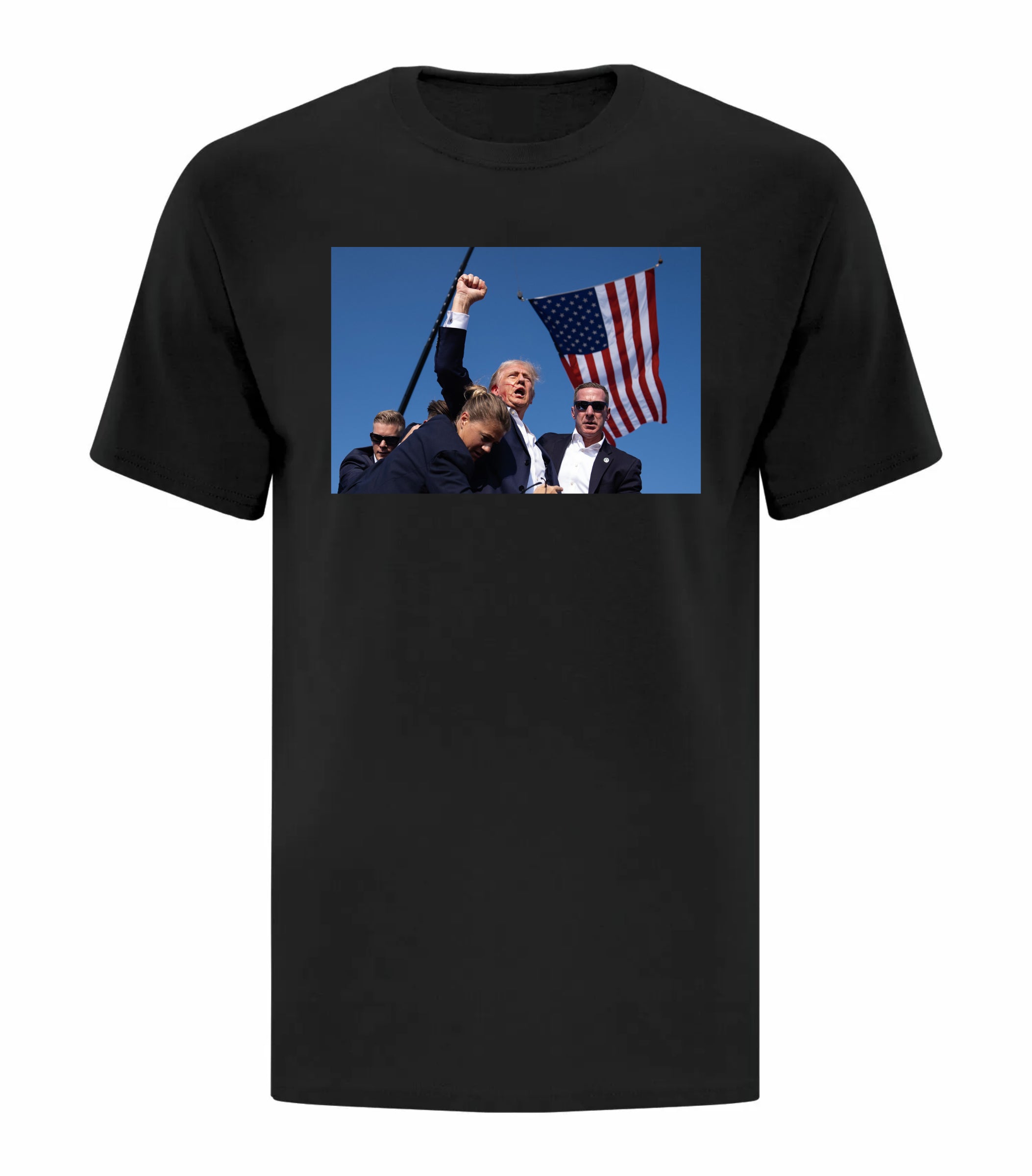 Trump Rally Fist (w Background) – Ultimate Freedom Merch